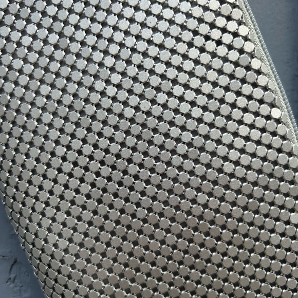 Olga Berg metallic clutch, 9”x4.5” - Picture 4 of 9